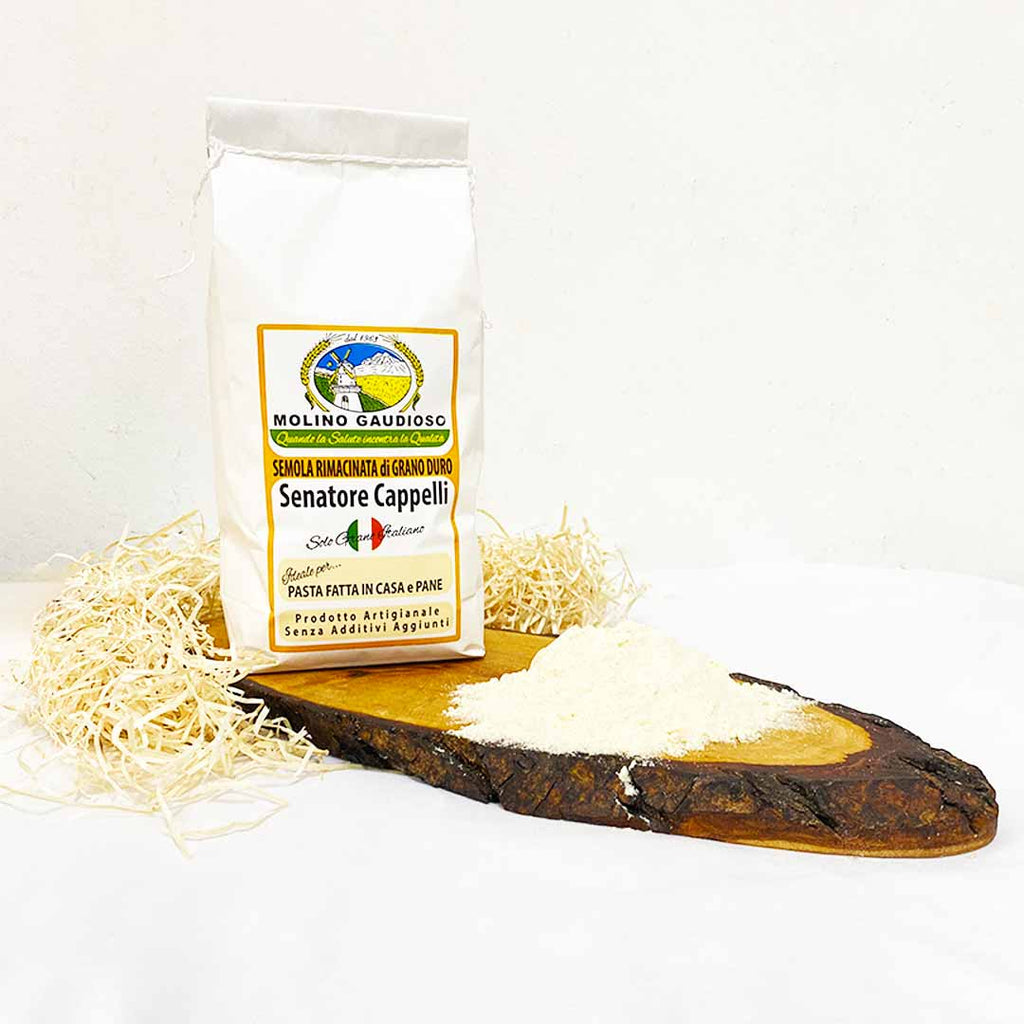 Farina di semola rimacinata di grano duro "Senatore Cappelli"  1kg